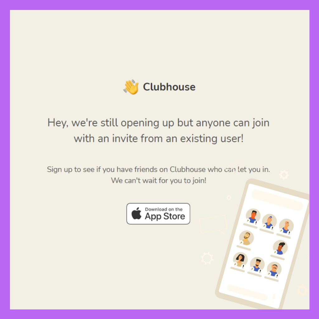 Clubhouse aplicación